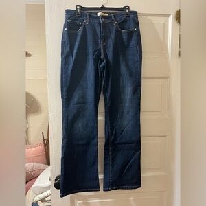 Levi's Dark Blue Wide-Leg Jeans